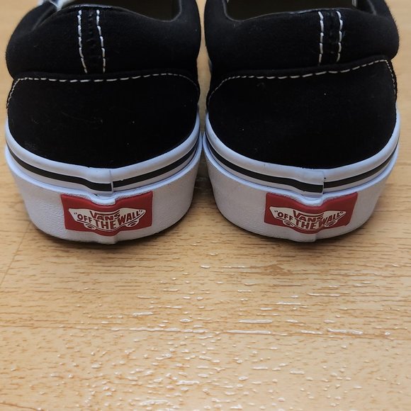 VANS Black/White Slip On Canvas Unisex Women's Size 6.5 / Men's Size 5 Like New - Picture 3 of 9